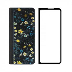 کیف کلاسوری جی کی کی مدل Fold طرح Flower 08 مناسب برای گوشی موبایل سامسونگ Galaxy Z Fold 3